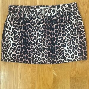 PacSun Leopard Print Mini Skirt